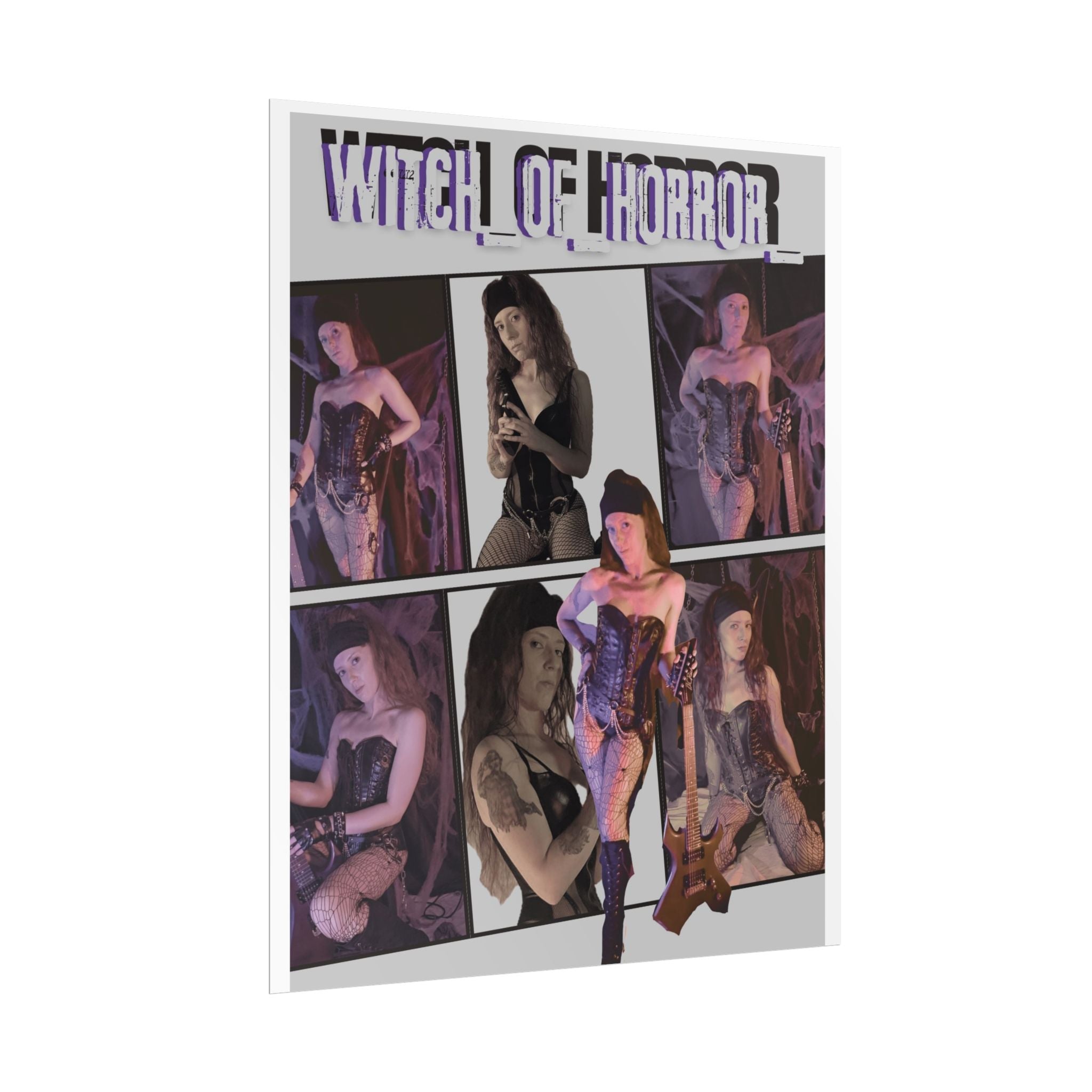 Witch of Horror Rolled Poster – Vintage Goth Pinup Collage