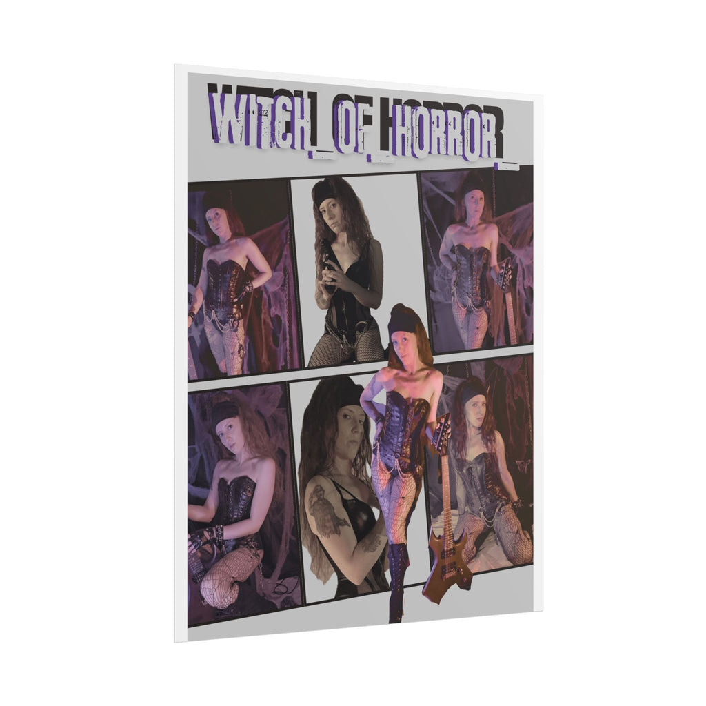 Witch of Horror Rolled Poster – Vintage Goth Pinup Collage