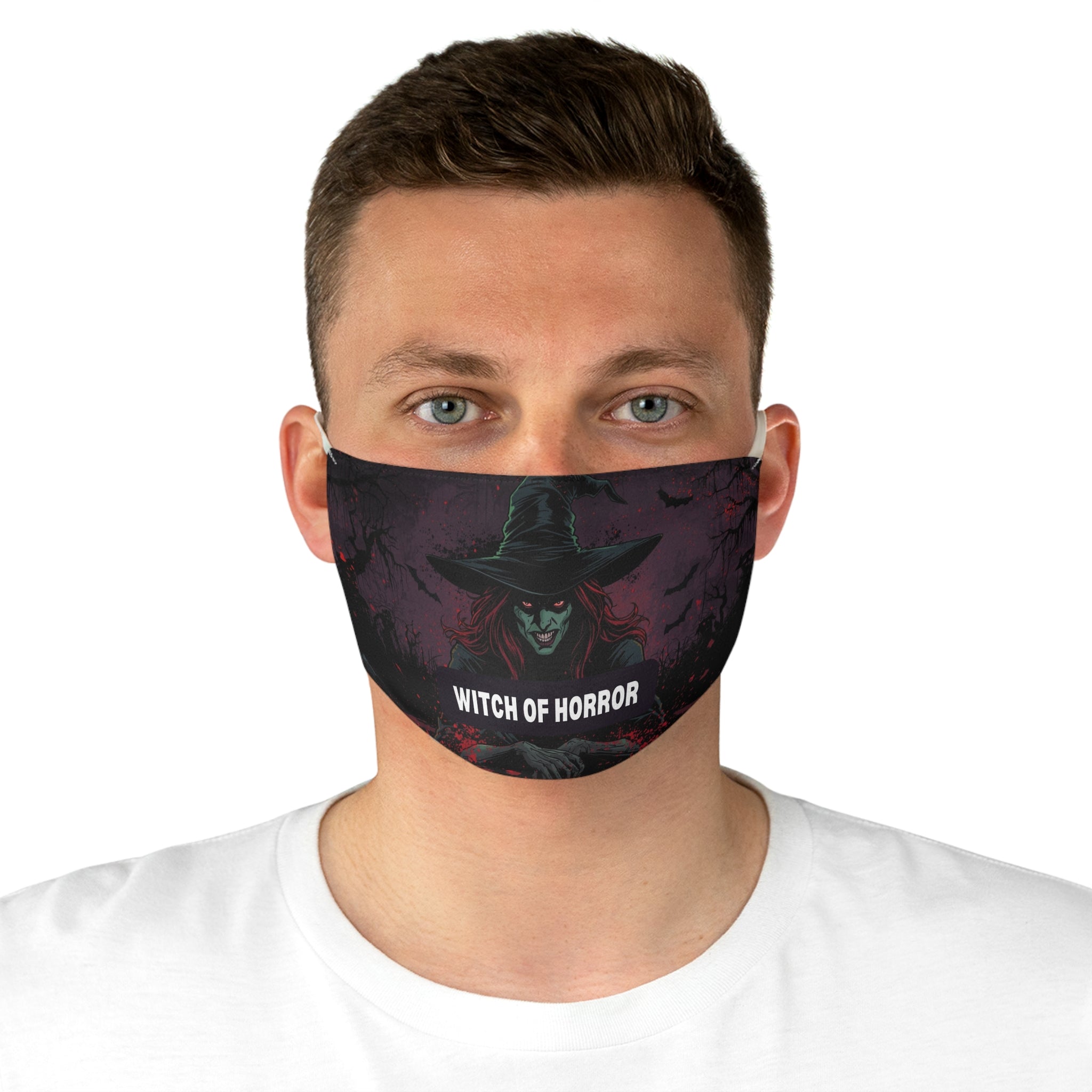 Witch of Horror Face Mask — Spooky Halloween Witch Mask