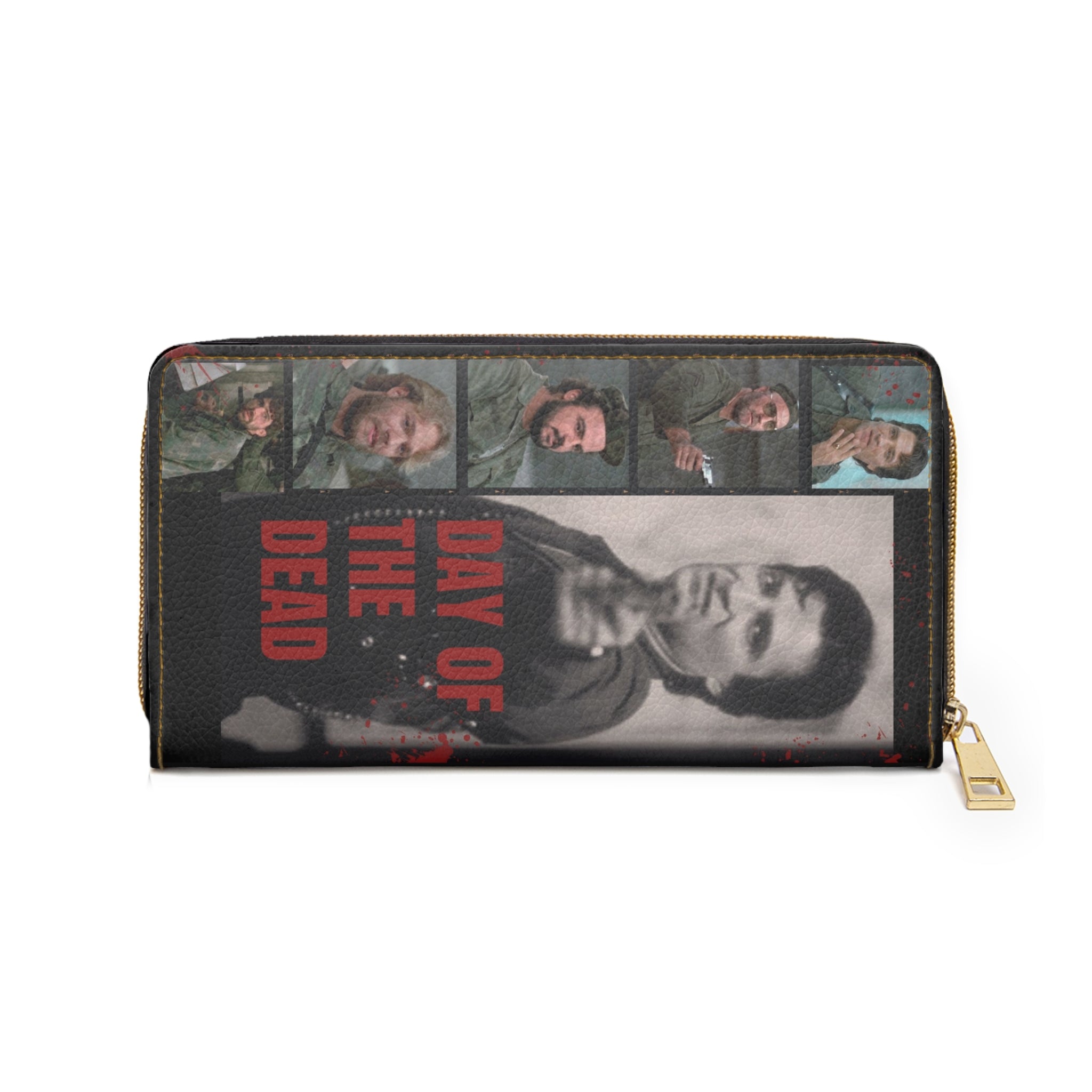 Day of the Dead Zipper Wallet - Witch Of Horror Edition – Retro Horror Collage Wallet