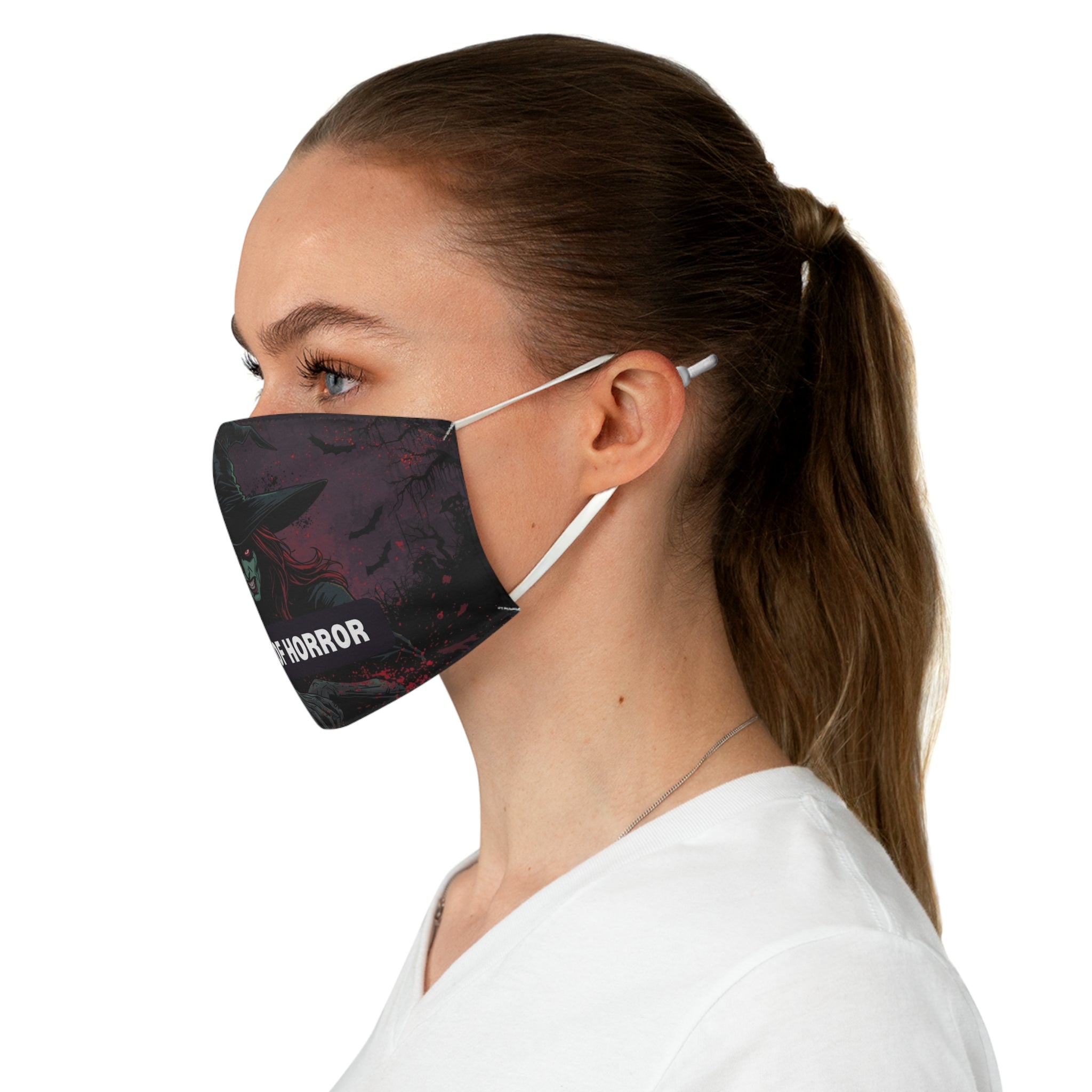 Witch of Horror Face Mask — Spooky Halloween Witch Mask