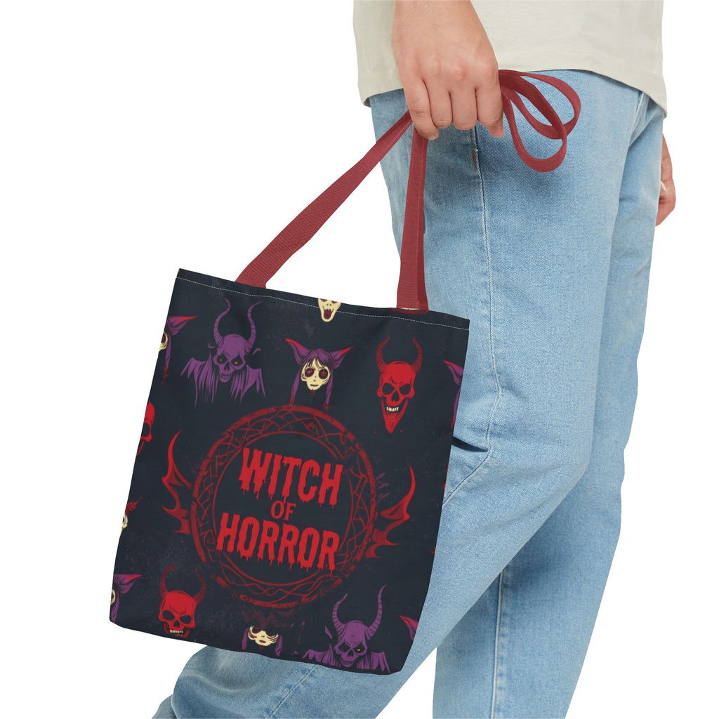 Witch of Horror Tote Bag — Spooky Halloween All-Over Print