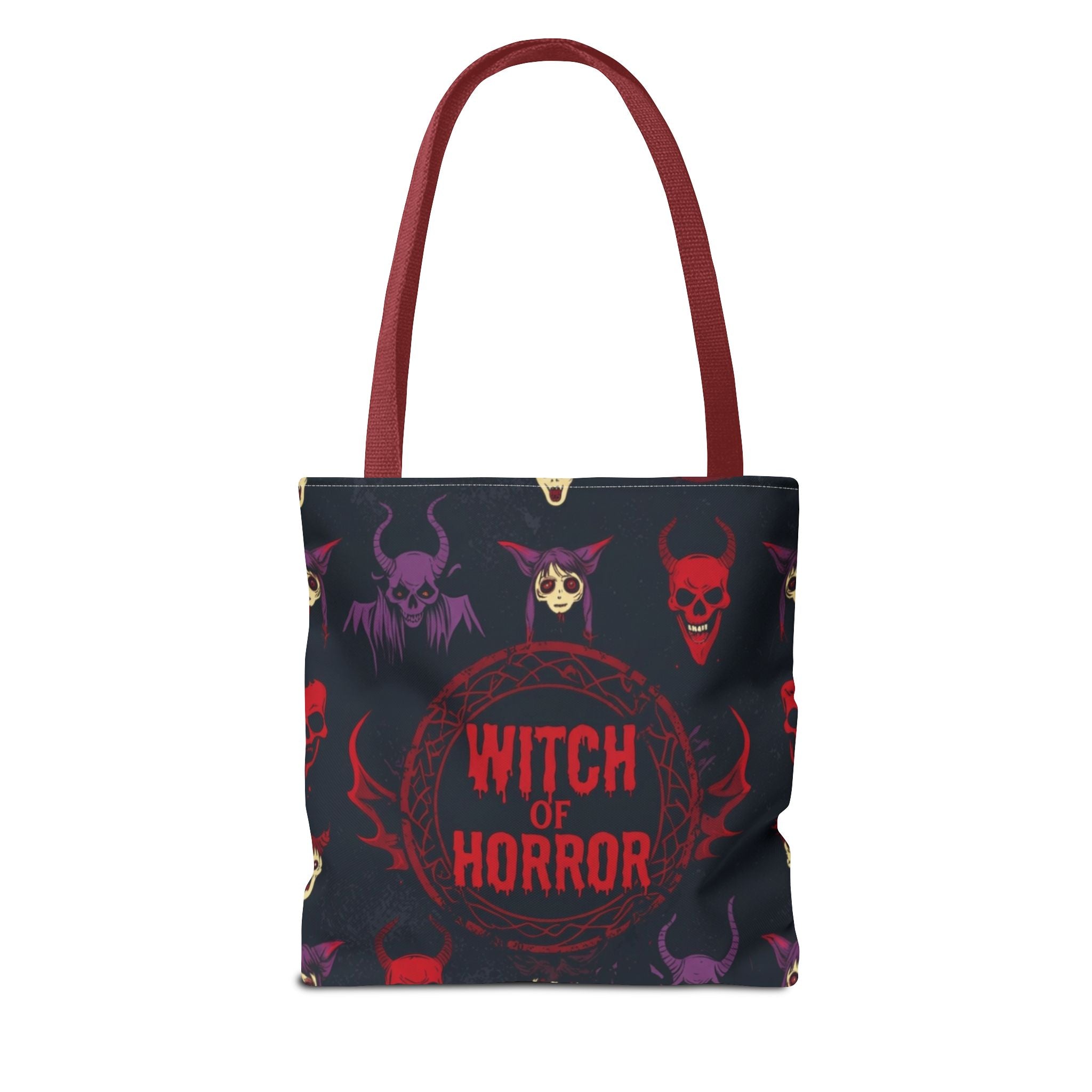 Witch of Horror Tote Bag — Spooky Halloween All-Over Print