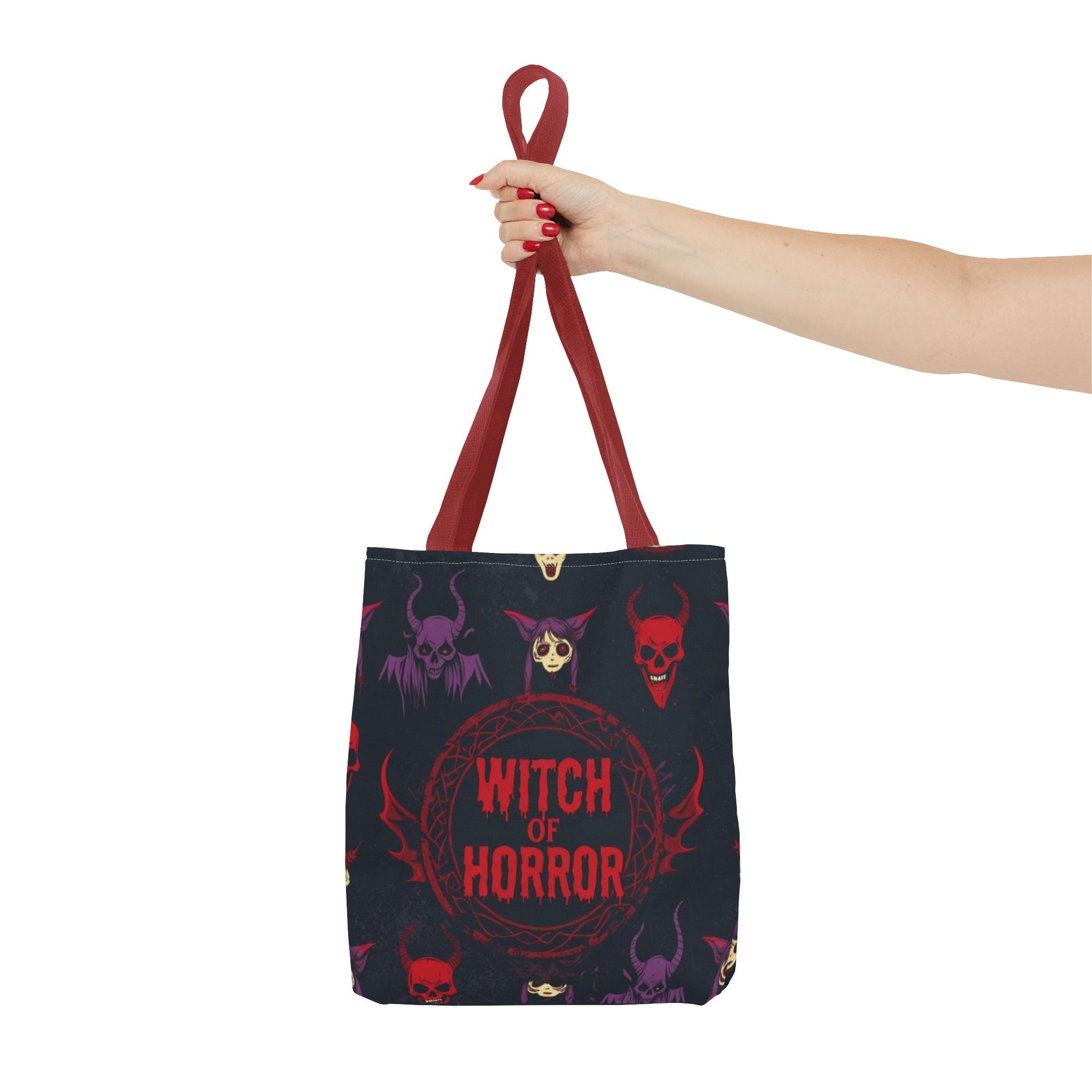Witch of Horror Tote Bag — Spooky Halloween All-Over Print