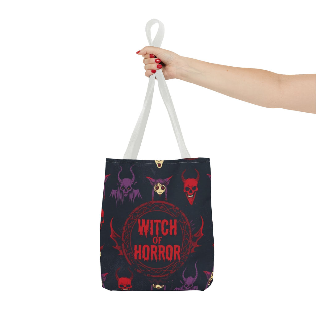 Witch of Horror Tote Bag — Spooky Halloween All-Over Print