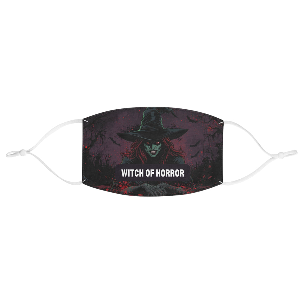 Witch of Horror Face Mask — Spooky Halloween Witch Mask