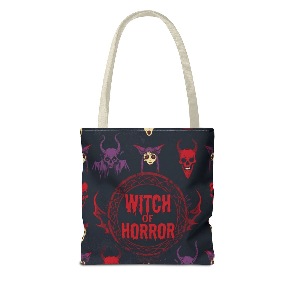 Witch of Horror Tote Bag — Spooky Halloween All-Over Print