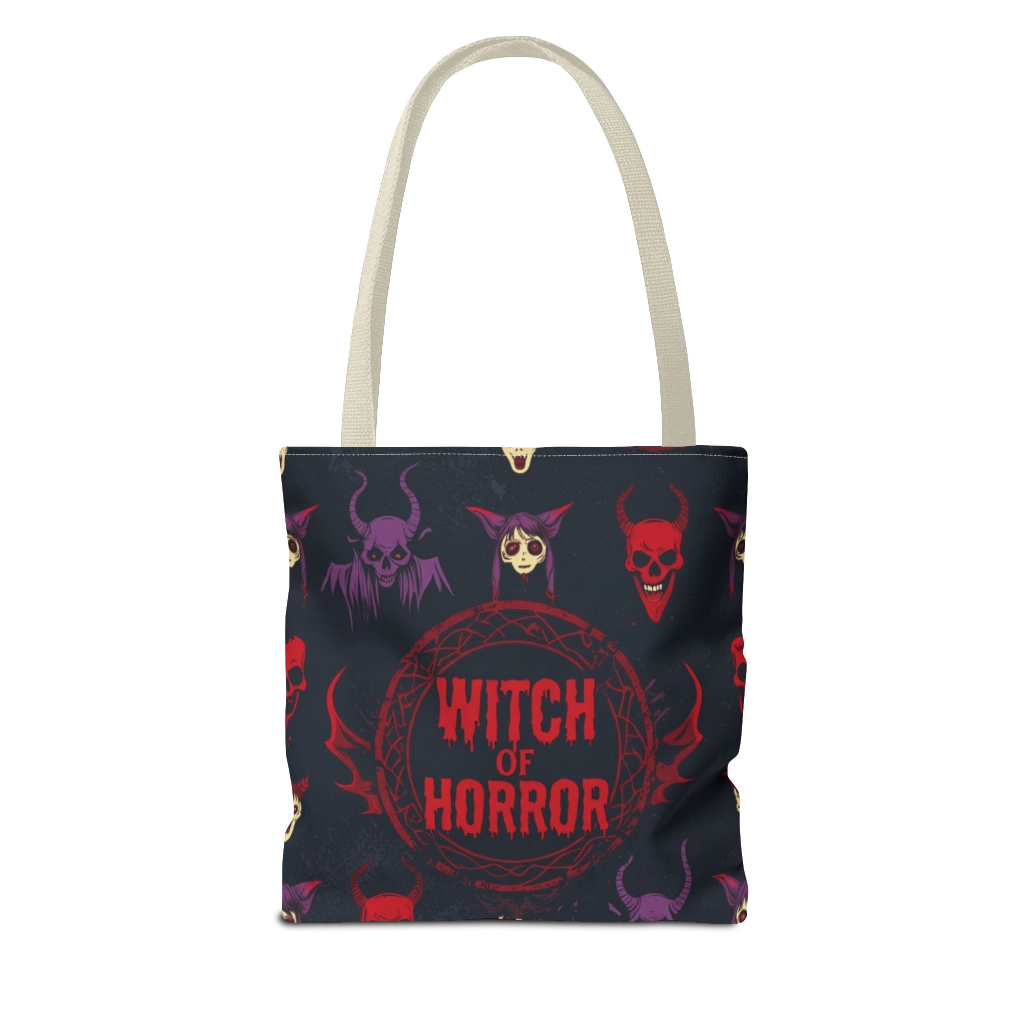 Witch of Horror Tote Bag — Spooky Halloween All-Over Print