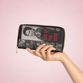 Day of the Dead Zipper Wallet - Witch Of Horror Edition – Retro Horror Collage Wallet