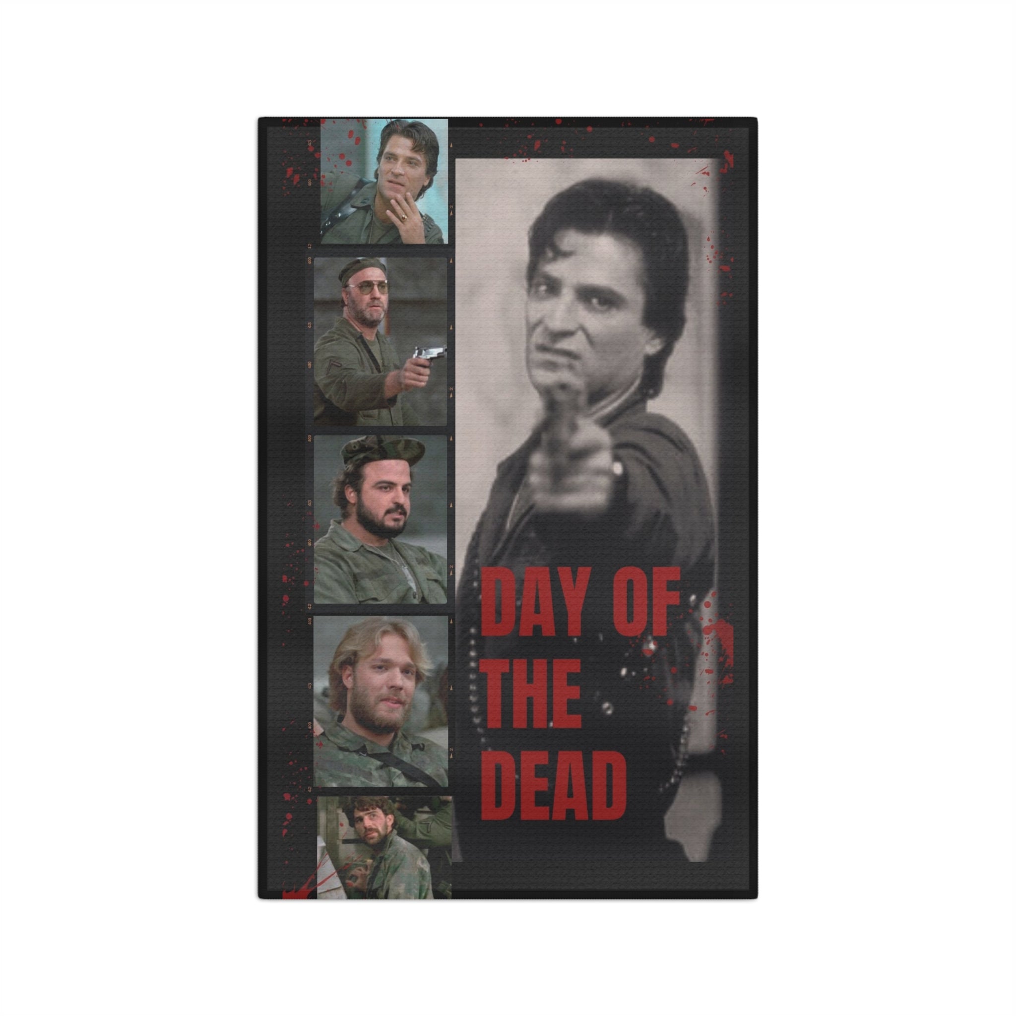 Day of the Dead Horror Tea Towel - Retro Film Poster Kitchen Linen