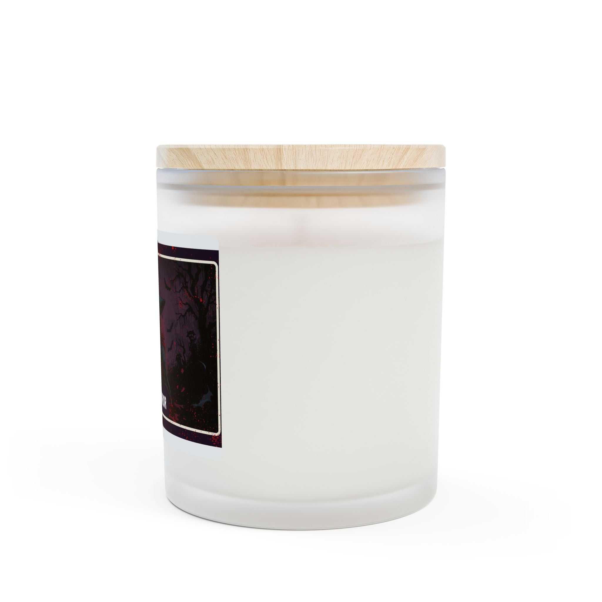 Witch of Horror Frosted Glass Candle — 11oz Halloween Spooky Decor