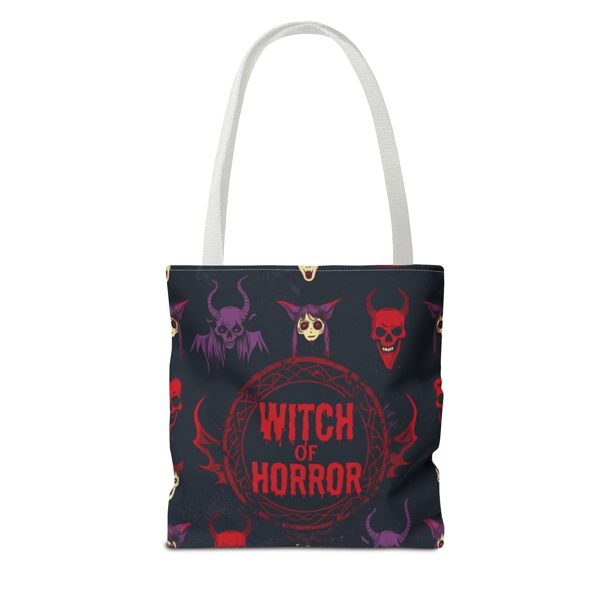 Witch of Horror Tote Bag — Spooky Halloween All-Over Print