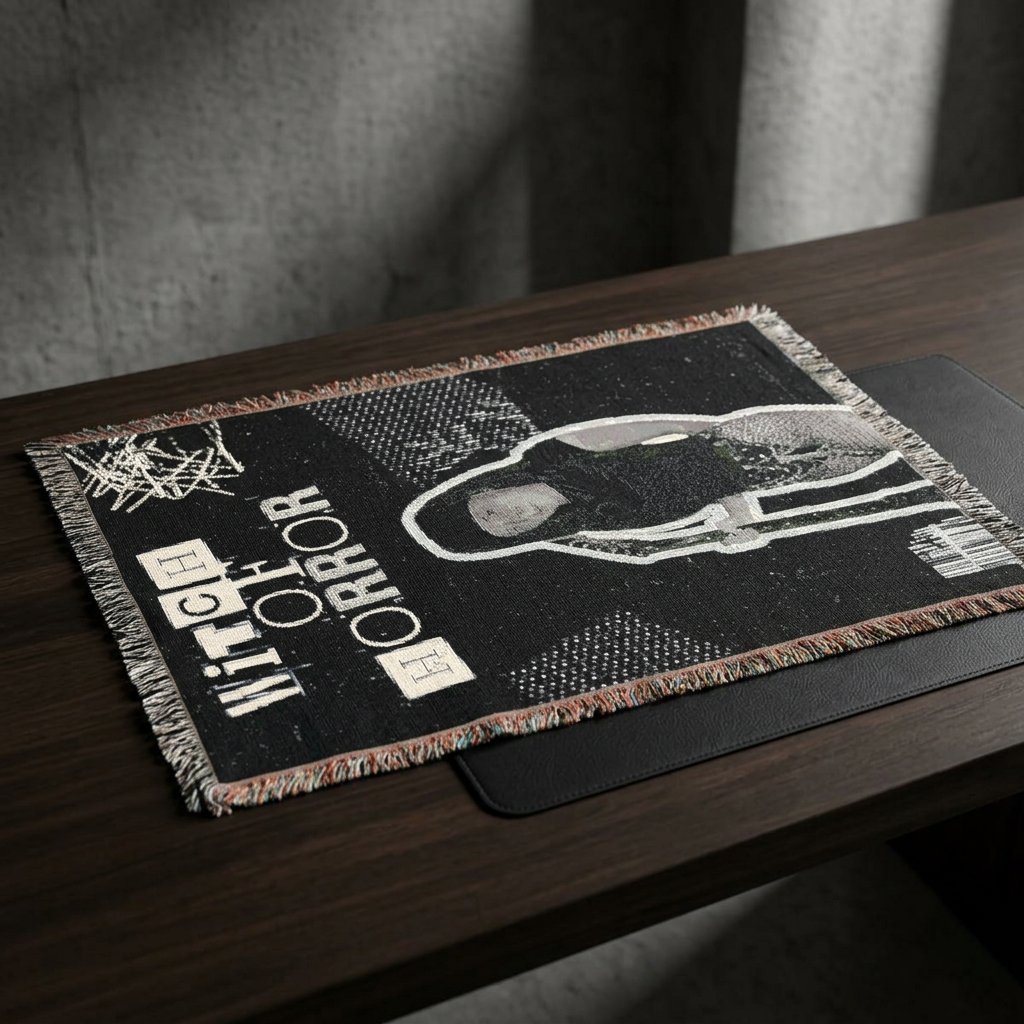 Woven Blanket — Witch of Horror Throw Blanket