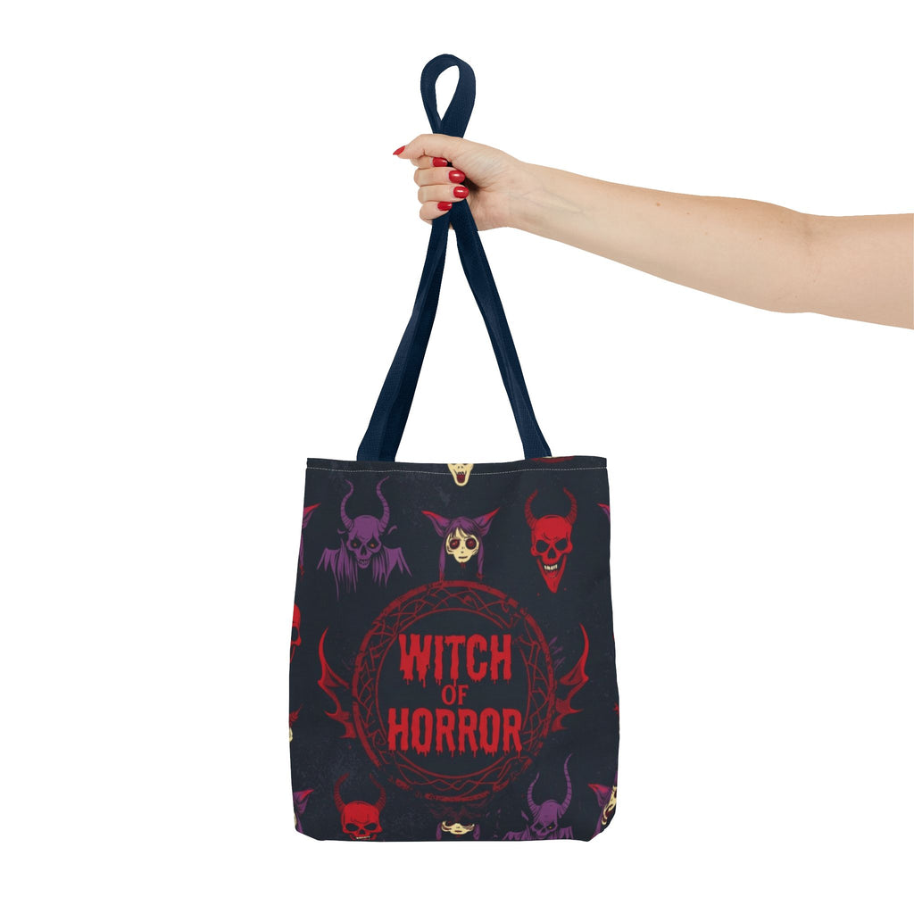 Witch of Horror Tote Bag — Spooky Halloween All-Over Print