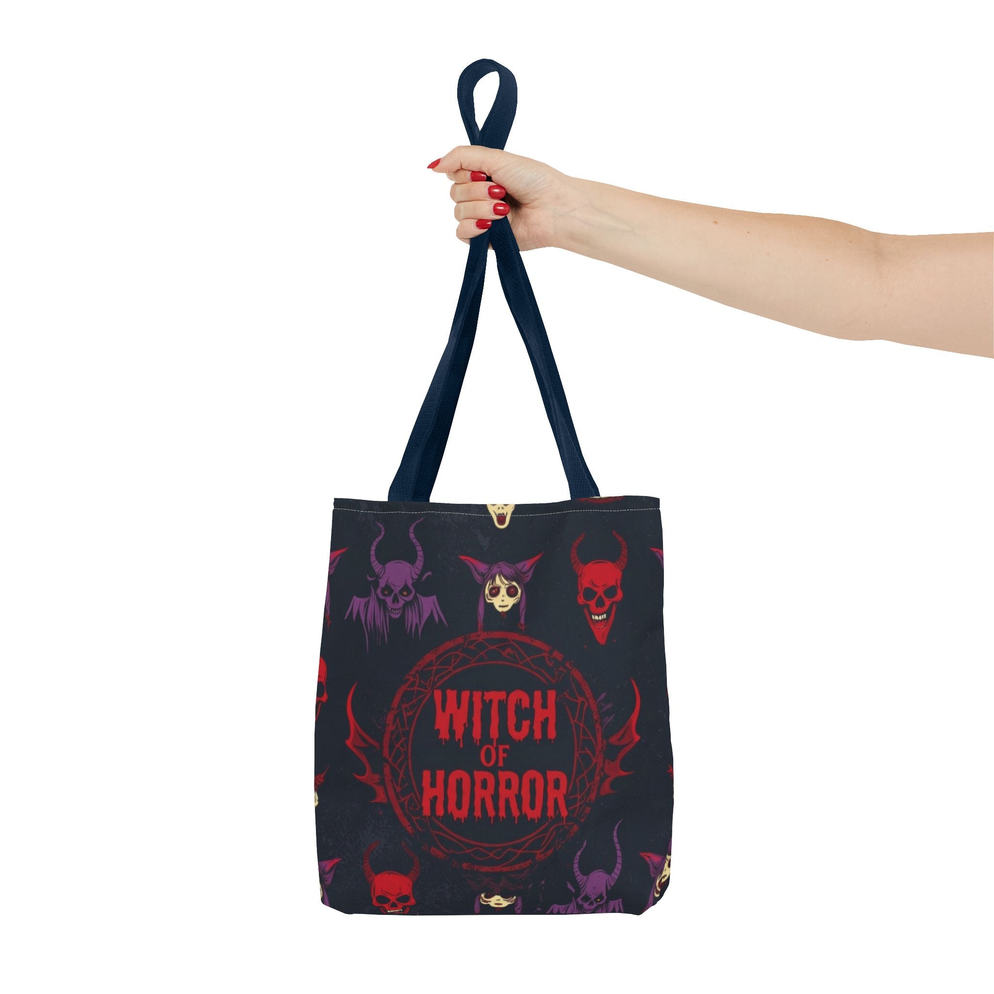 Witch of Horror Tote Bag — Spooky Halloween All-Over Print