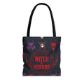 Witch of Horror Tote Bag — Spooky Halloween All-Over Print