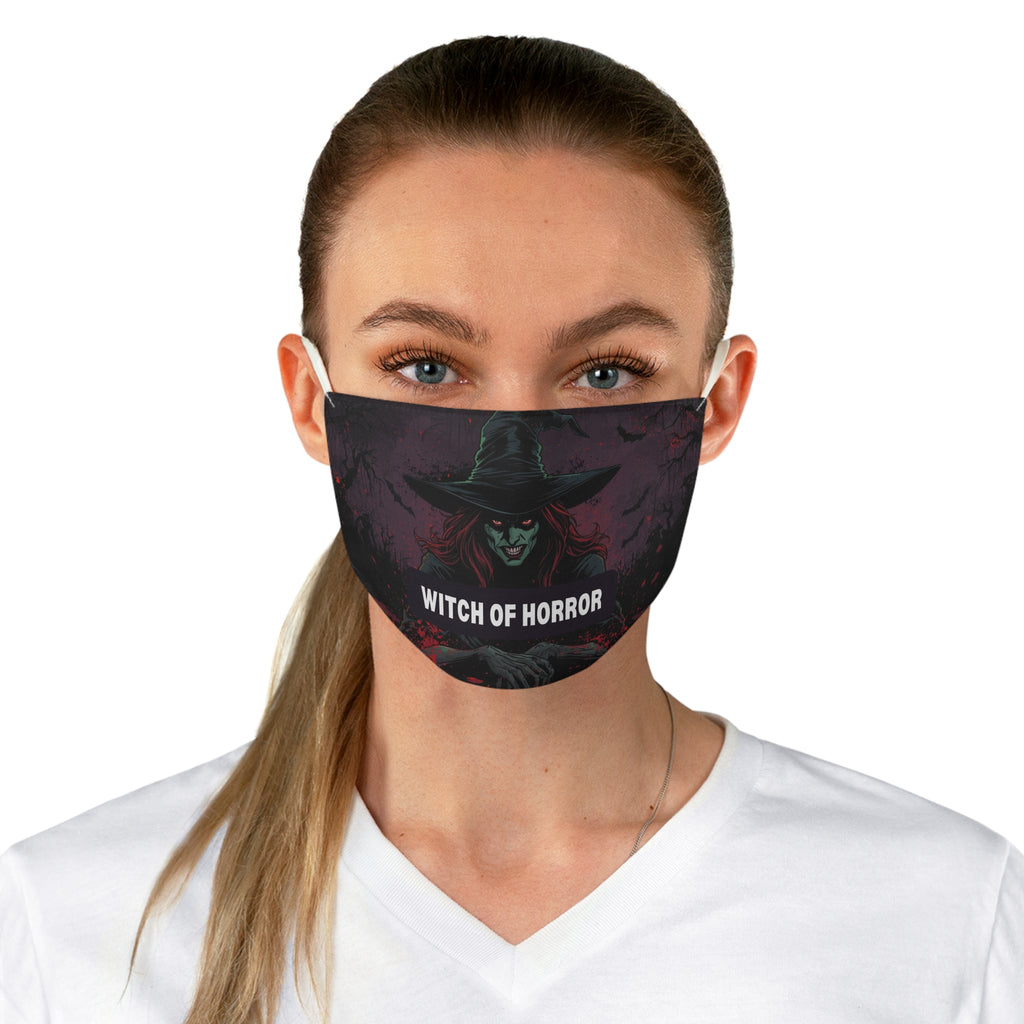Witch of Horror Face Mask — Spooky Halloween Witch Mask