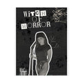 Rolled Posters — "Witch of Horror" Black & White Gothic Horror Poster for Halloween Decor