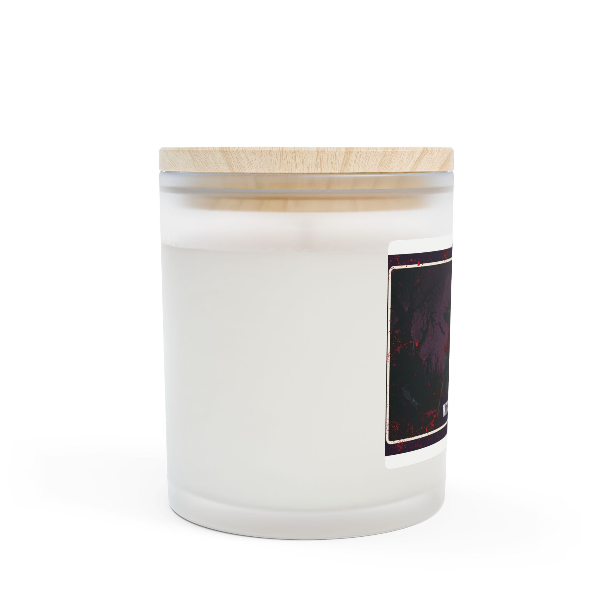 Witch of Horror Frosted Glass Candle — 11oz Halloween Spooky Decor