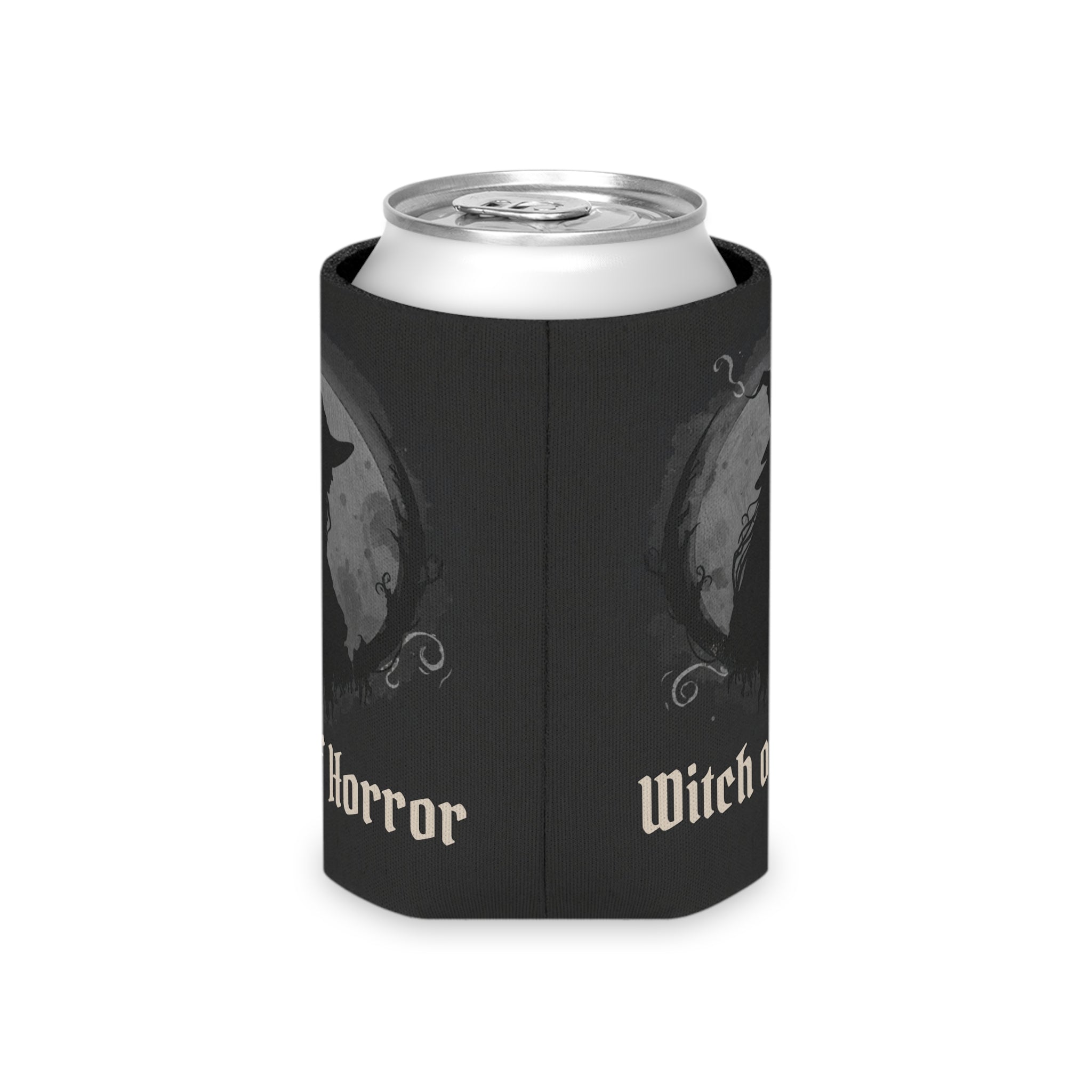 Witch of Horror Can Cooler – Halloween Witch Silhouette Beverage Insulator