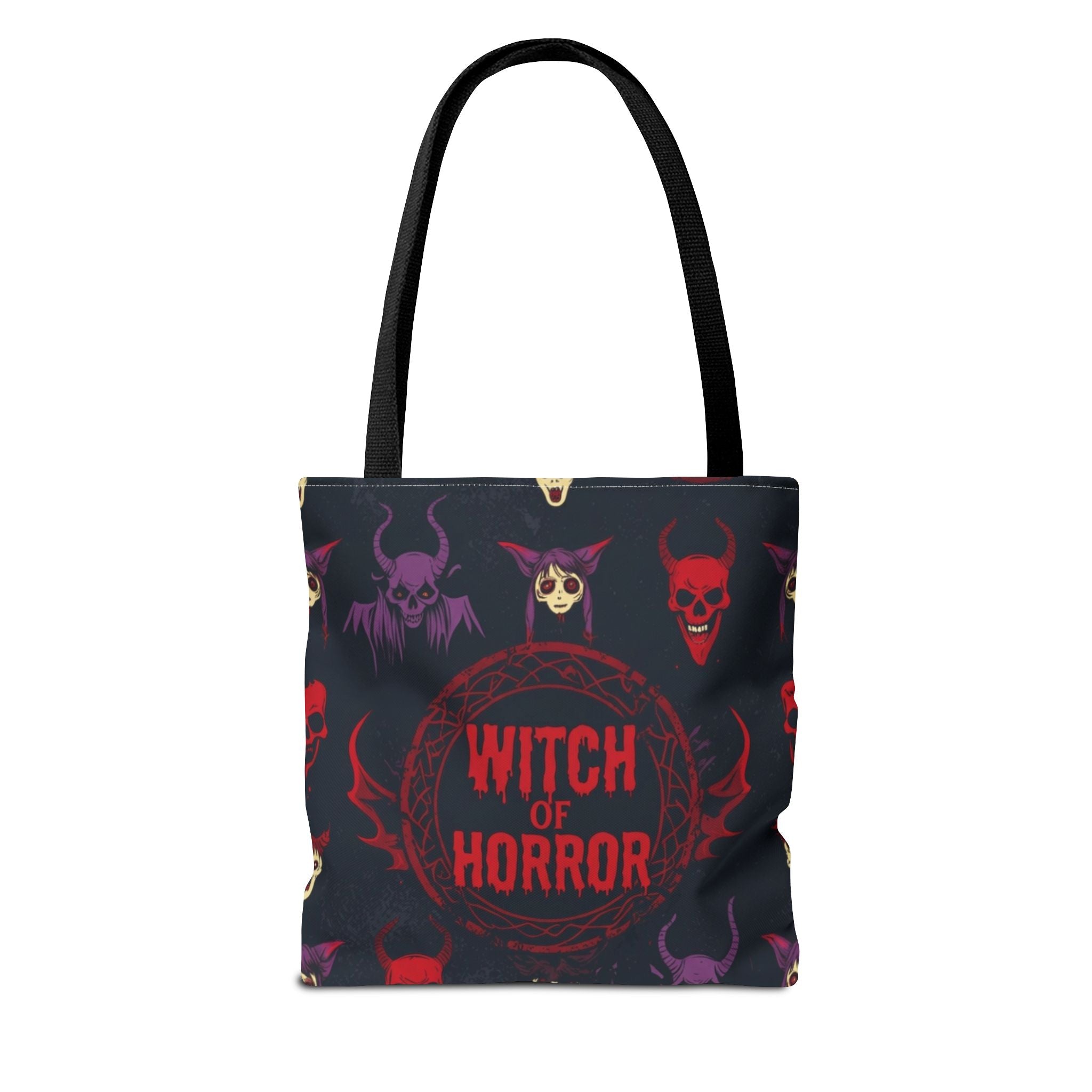 Witch of Horror Tote Bag — Spooky Halloween All-Over Print