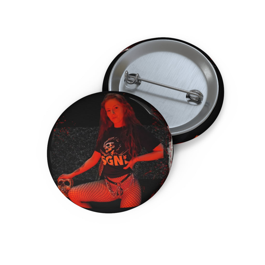 Pin Button — Red Stage Photo Band Logo