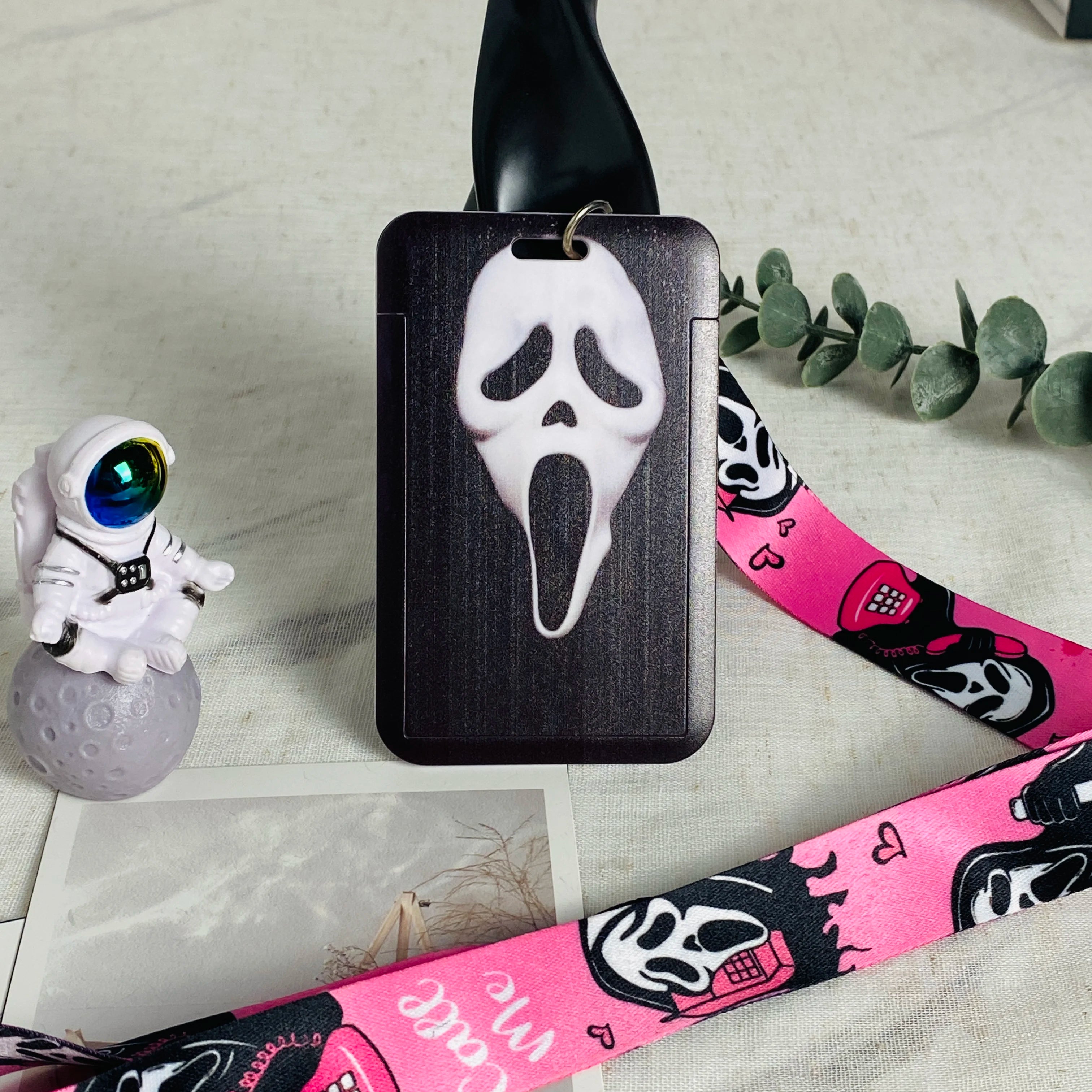 Anime Lanyard Keychain ID Card Holder Badge Reel Lariat Rope