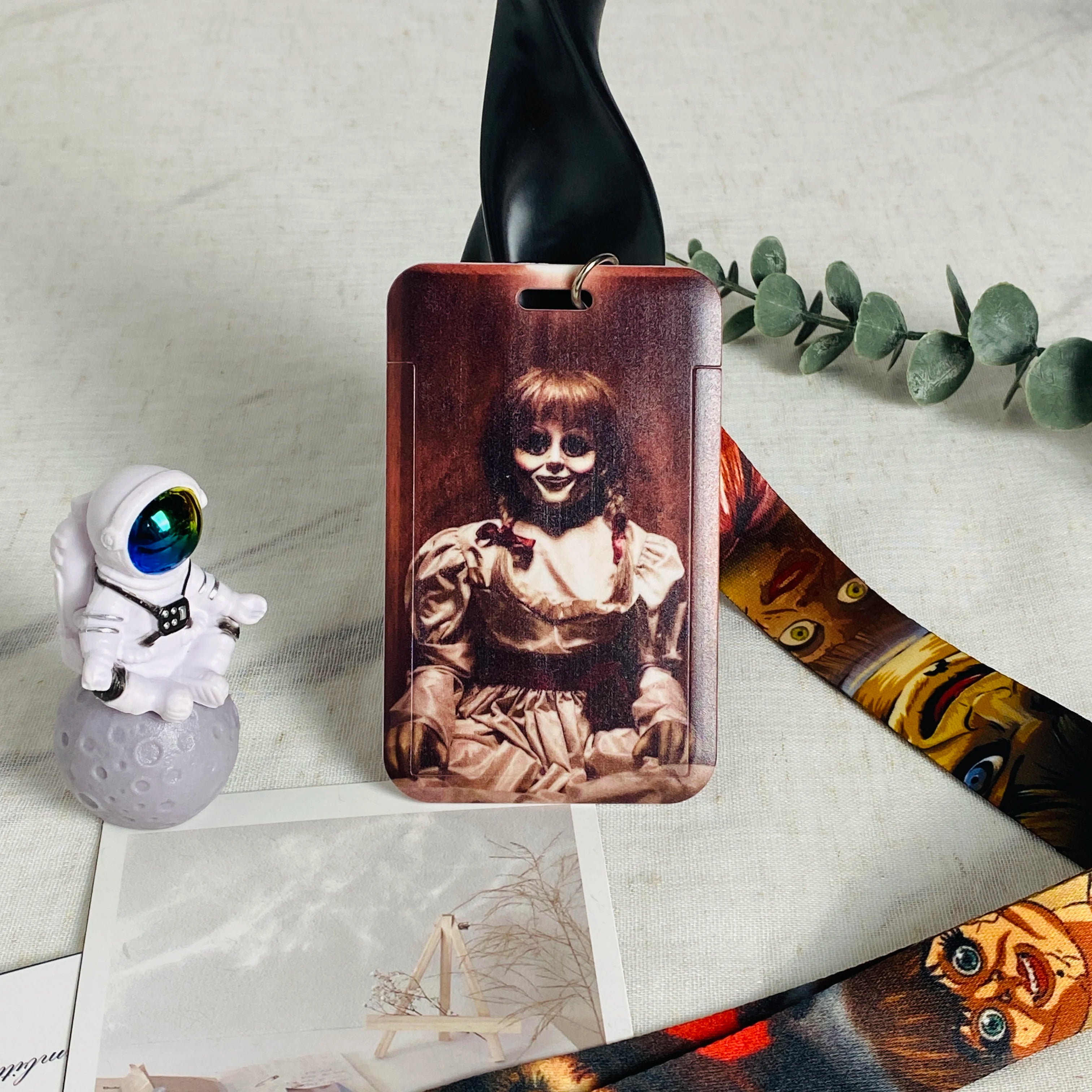 Anime Lanyard Keychain ID Card Holder Badge Reel Lariat Rope