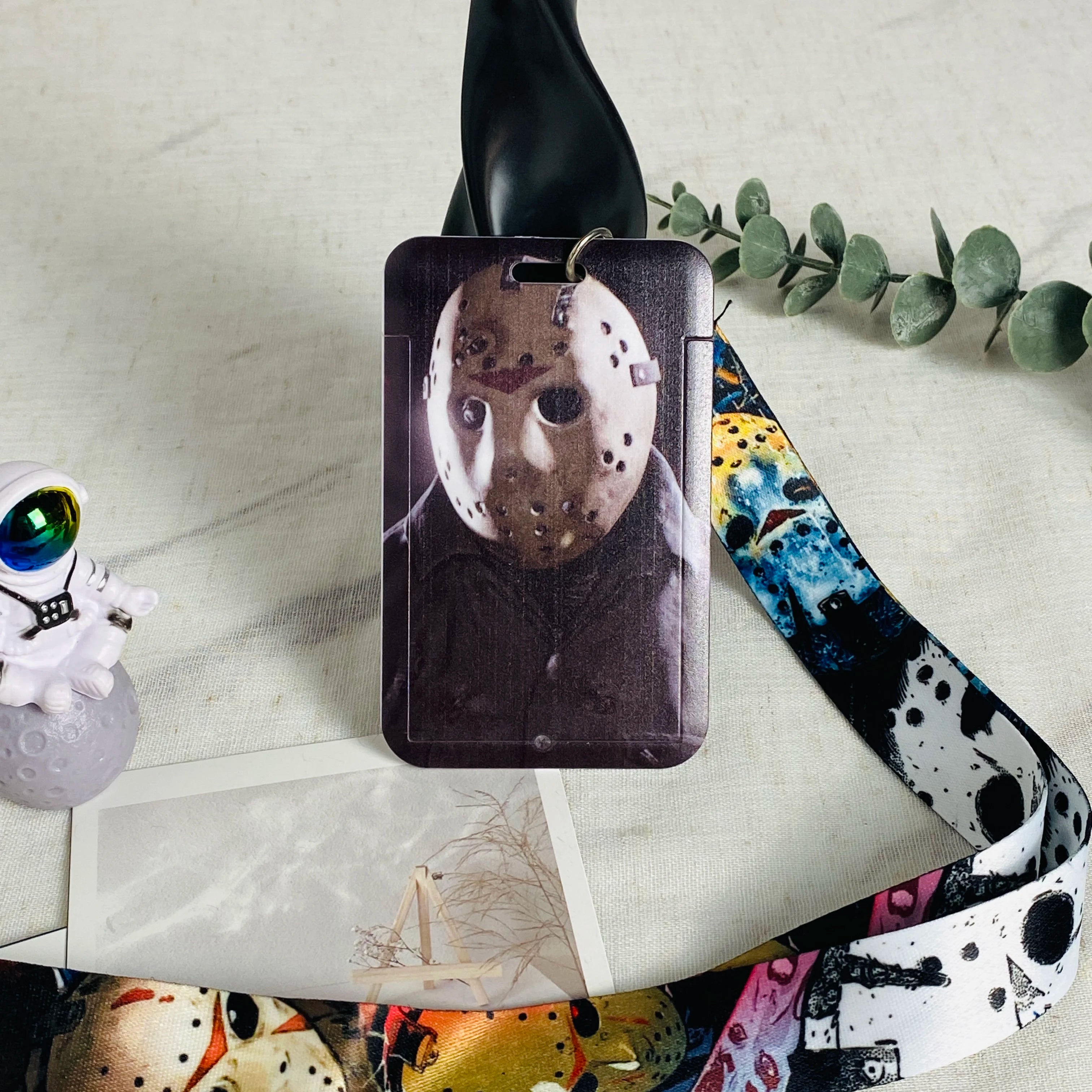 Anime Lanyard Keychain ID Card Holder Badge Reel Lariat Rope
