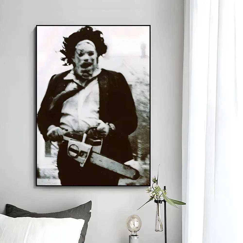 Movie Horror The Texas Chainsaw Massacre Poster HD Art Plastic Wall Sticker