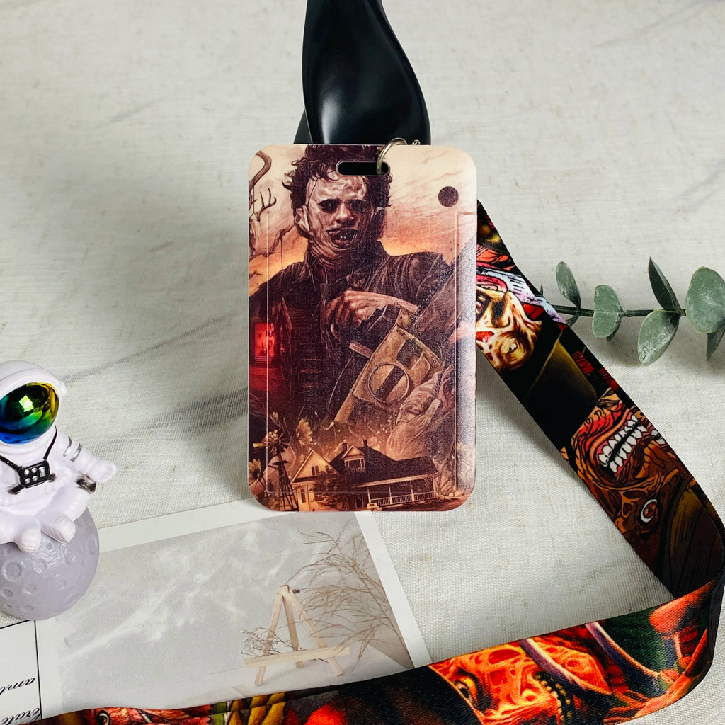 Anime Lanyard Keychain ID Card Holder Badge Reel Lariat Rope
