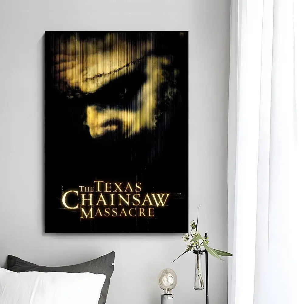 Movie Horror The Texas Chainsaw Massacre Poster HD Art Plastic Wall Sticker