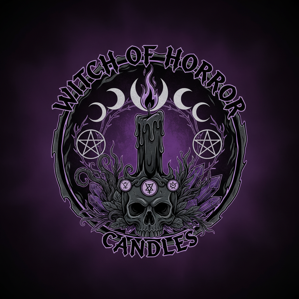 Witch of Horror Candle Logo