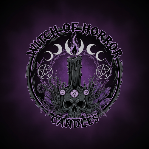 Witch of Horror Candle Logo