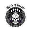 Witch of Horror Sticker Logo